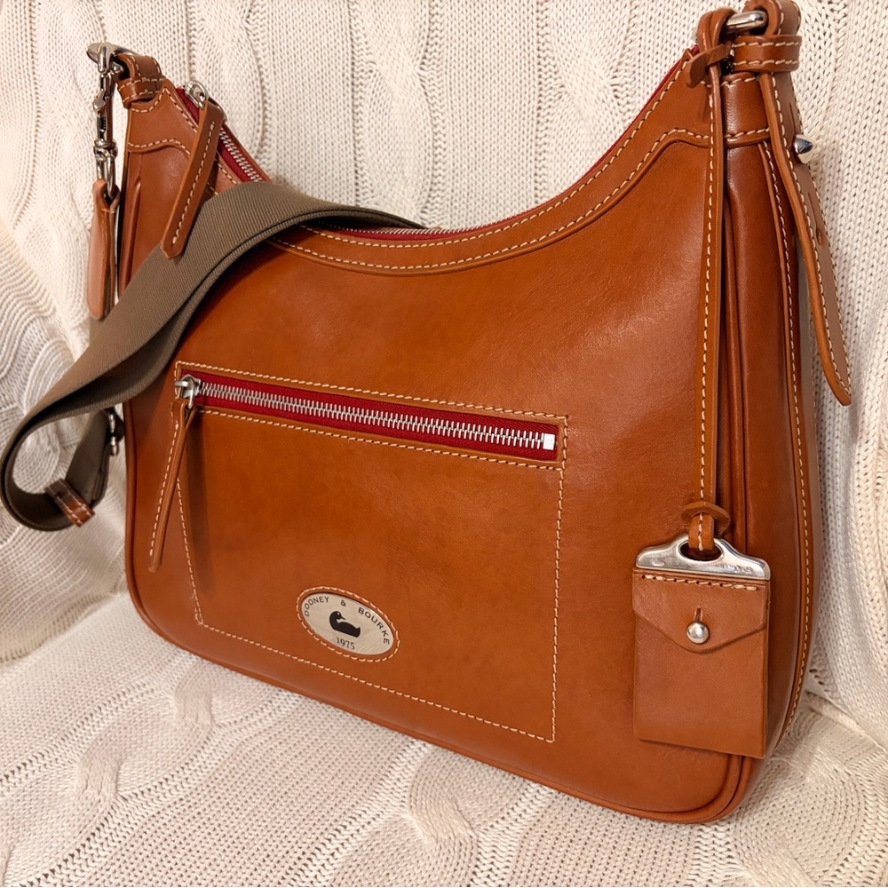 Dooney & Bourke Chestnut Toscana Florentine Leather Shoulder Bag